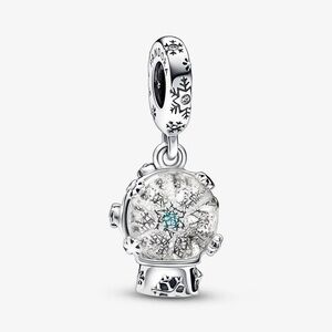 PANDORASnowflake Snow Globe Dangle Charm